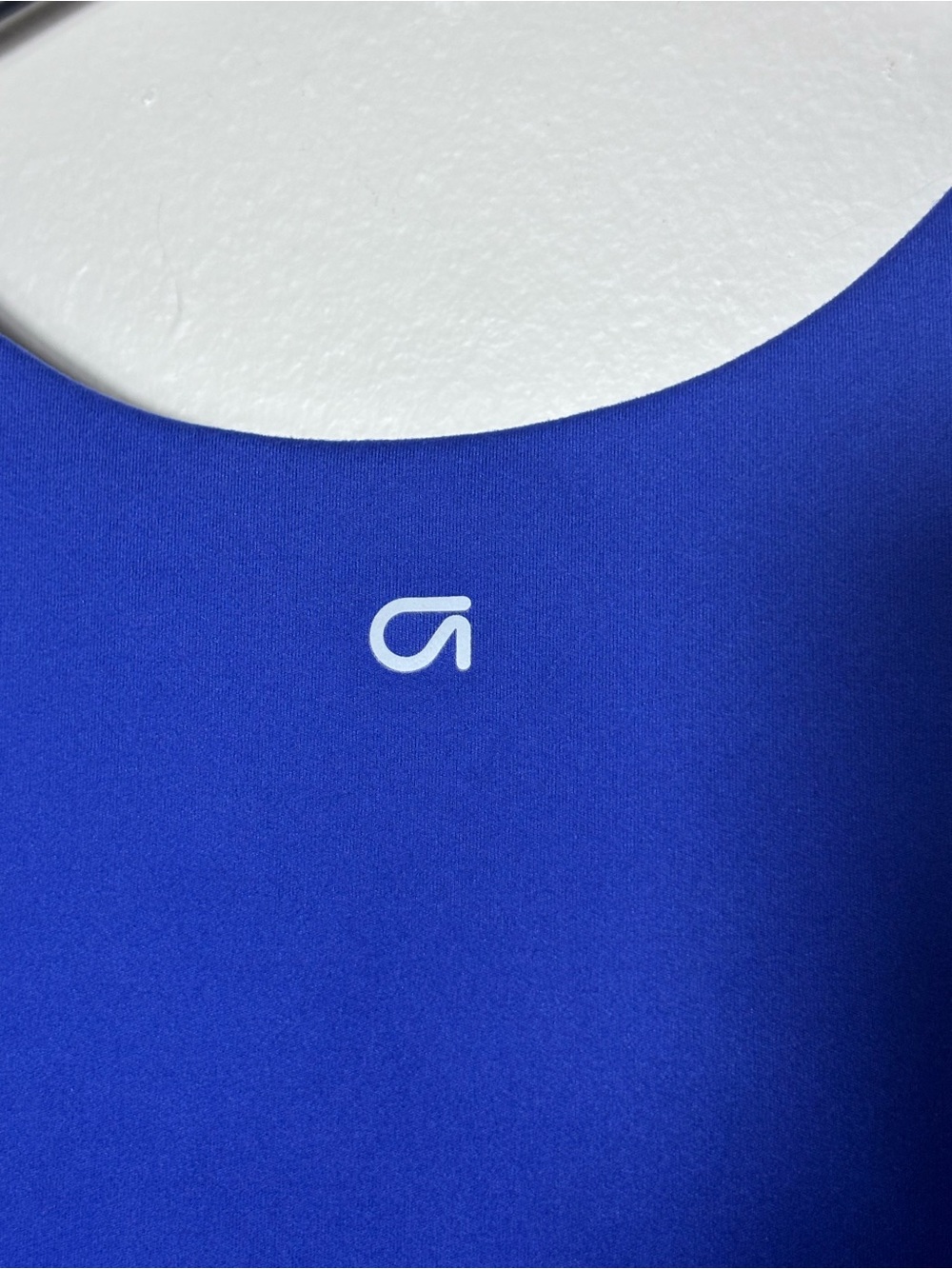 GapFit Active Tank Dress Deep Ultramarine Blue V-Neck Built-in Bra Large NEW - Picture 11 of 13